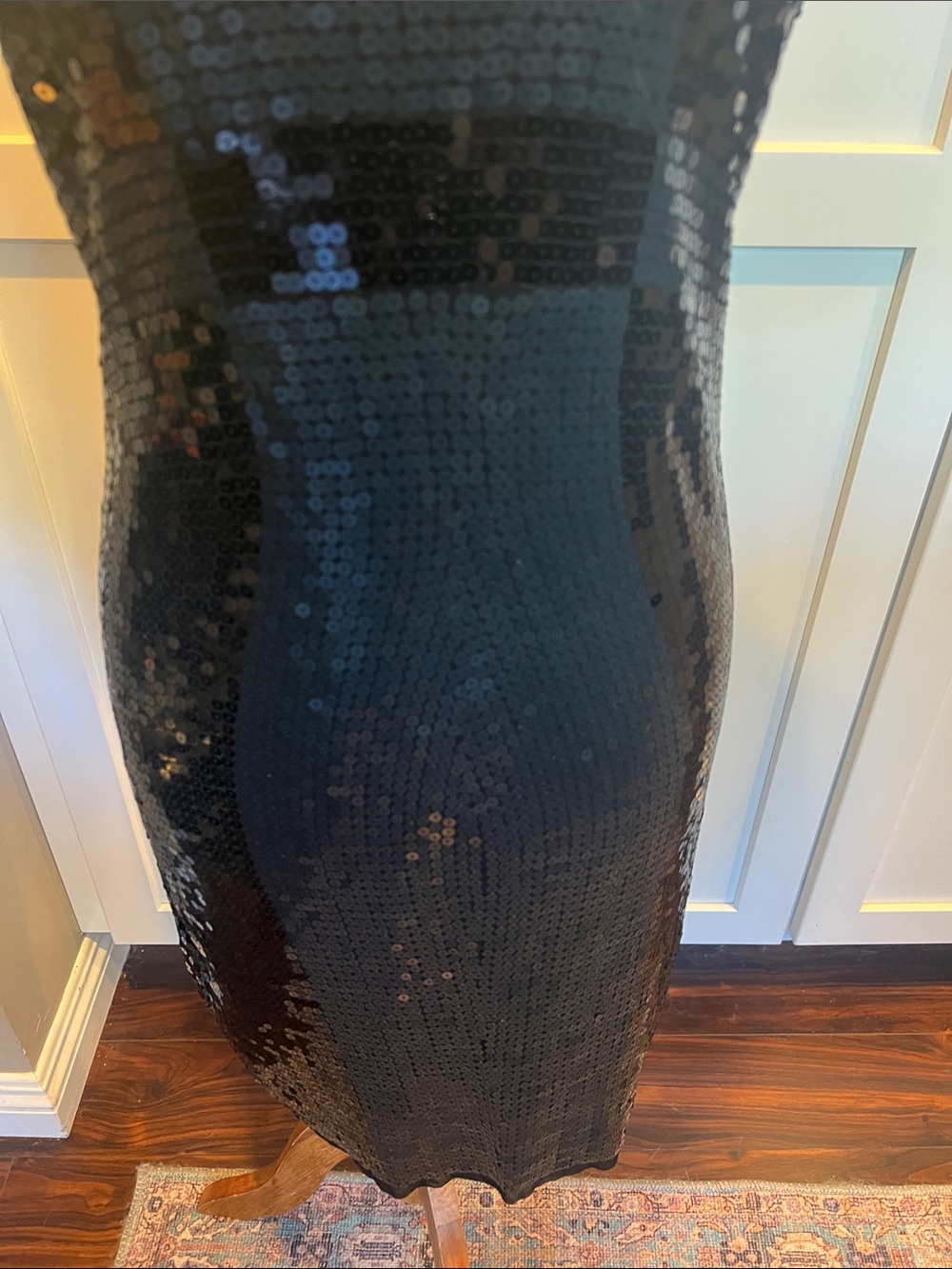 Max Studio Black Sequin Tank Mini Dress - Picture 4 of 8